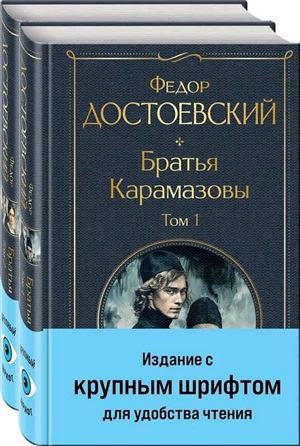 Братья Карамазовы (комплект из двух книг с крупным шрифтом)