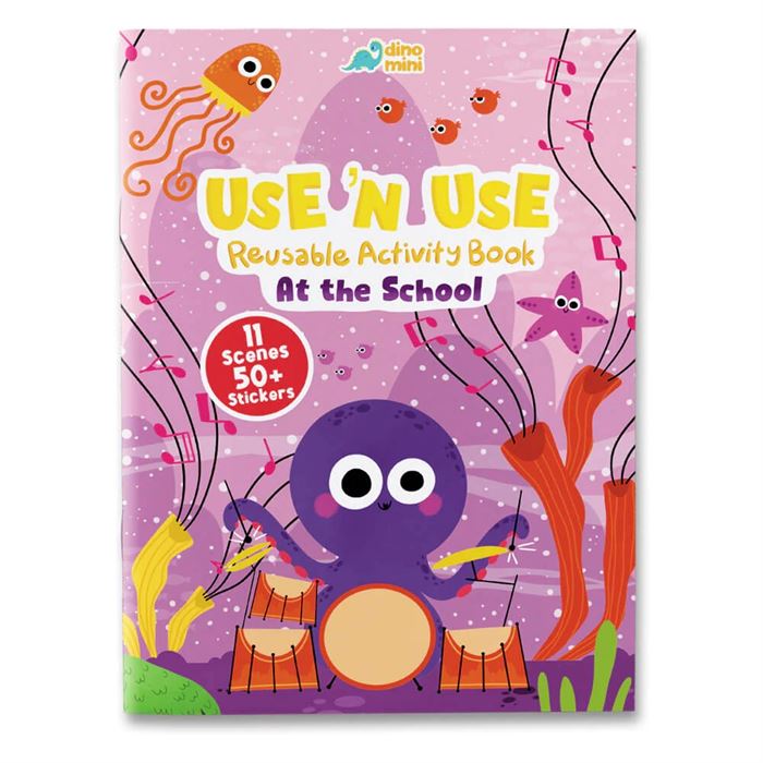 Use N Use - At The School (Tak Çıkar Çıkartmalı Aktivite Kitabı)