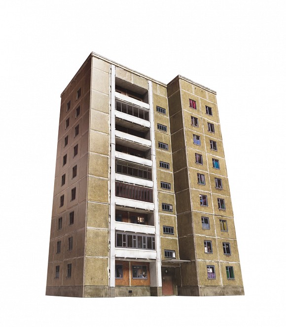 Brejnevka Çoxmənzilli bina maketi 1/87 (panel)