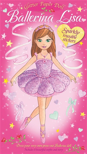 GLITTER PAPER DOLLS1 :BALLERINA L