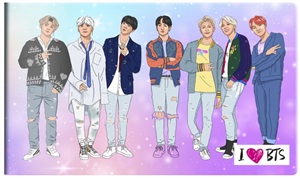 Кардхолдер (215*65мм) I love BTS. оф. 3