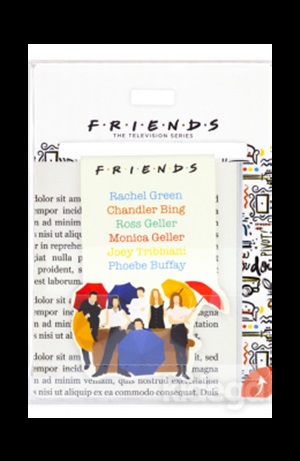 Mabbels_Bookmark FrıendsSpecial Cut Karton Ayrac