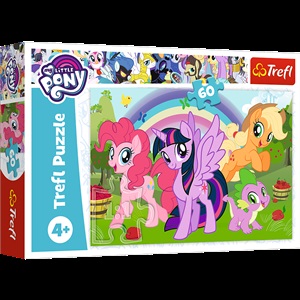 PuzzleEE _ 17323 Trefl/60 PUZZLE MY LİTTLE PONY RAŞNBOW YAPBO