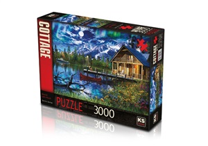 CA_KS Puzzle_Moonlit Lake House3000 Parça23008