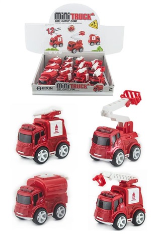 Alloy friction fire engine[12pcs]