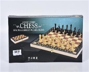 Wooden chess game