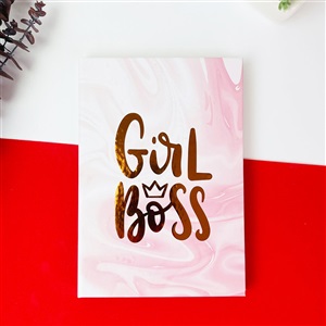 Girl Boss Tasarımlı Lastikli Defter (Gmd100173)