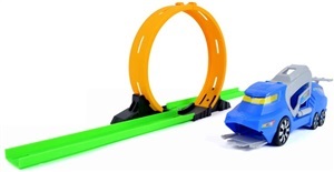 Catapult track set with die cast car