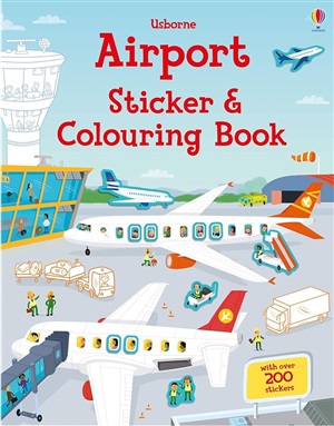 AIRPORT STICKER AND COLOURING BOOK