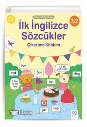 1001 Çiçek / İlk İngilizce Sözcükler Çıkartma Kitabım - 250 Çıkartma Kitabım