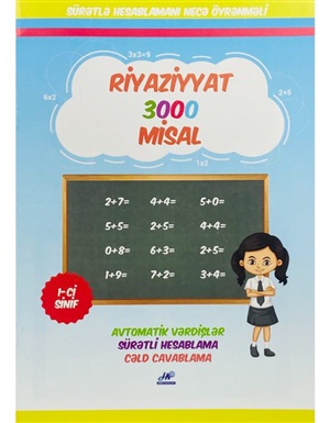 Riyaziyyat 3000 Misal 1-ci sinif