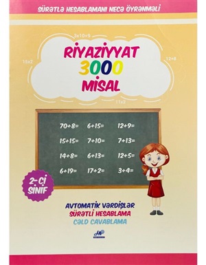 Riyaziyyat 3000 Misal 2-ci sinif