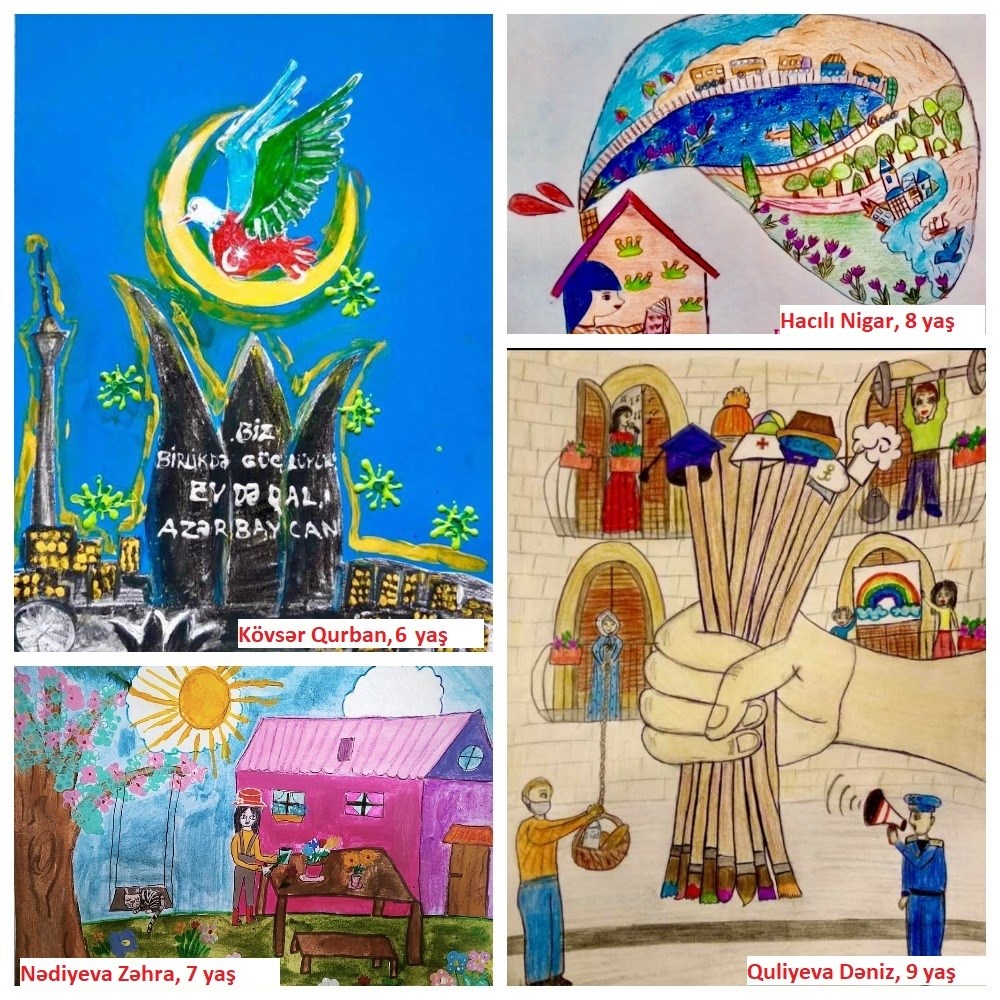 Baku Book Center announces winners of Children's drawing and fairy tale contest “Staying active at home”