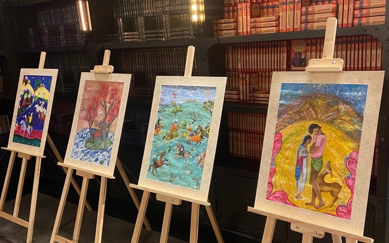 Выставка рисунков по мотивам произведений Низами открылась в БКЦ